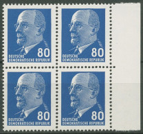 DDR 1967 Walter Ulbricht 1331 Ax II 4er-Block Rand Rechts Postfrisch - Unused Stamps