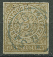 Norddeutscher Postbezirk NDP 1868 5 Groschen 6 Mit HV-K1-Stempel SALZGITTER Blau - Used