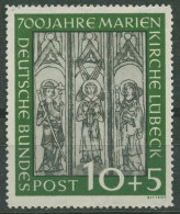 Bund 1951 700 Jahre Marienkirche Lübeck 139 Postfrisch, Kl. Fehler (R81059) - Unused Stamps