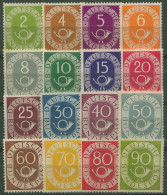 Bund 1951 Freimarken Posthorn 123/38 Mit Neugummierung (R81040) - Unused Stamps