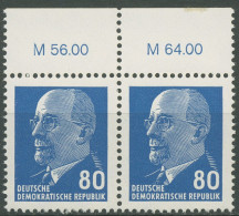 DDR 1967 Walter Ulbricht 1331 Ax II OR 3 Waag. Paar Postfrisch - Neufs