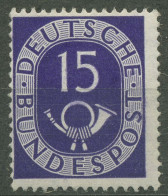 Bund 1951 Freimarke Posthorn 129 Mit Neugummierung (R81052) - Unused Stamps