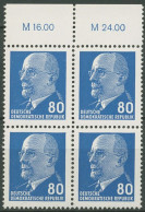 DDR 1967 Walter Ulbricht 1331 Az II OR 3 4er-Block Postfrisch - Unused Stamps