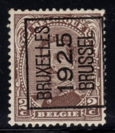 Typo 109A (BRUXELLES 1925 BRUSSEL) - O/used - Typo Precancels 1922-26 (Albert I)