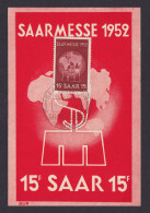 Saarland 318 Maximumkarte MK Saarbrücken Lorch Württemberg Saarmesse - Used Stamps