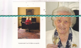 Cecilia Van Dycke-Steverlynck, Brugge 1908, Kortrijk 2008. Honderdjarige. Foto - Obituary Notices