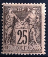 FRANCE                           N° 97                  NEUF*              Cote :   120 € - 1876-1898 Sage (Tipo II)