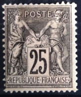FRANCE                           N° 97                  NEUF*              Cote :   120 € - 1876-1898 Sage (Type II)