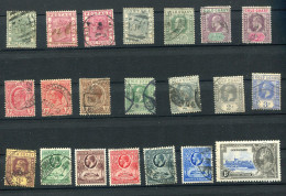 Gold Coast, Lot Of 21 Old Stamps Used,. Cote D'or - Goldküste (...-1957)