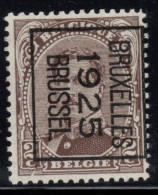 Typo 109B (BRUXELLES 1925 BRUSSEL) - O/used - Typografisch 1922-26 (Albert I)