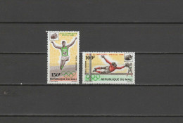 Mali 1968 Olympic Games Mexico, Space, Athletics, Football Soccer Set Of 2 MNH - Sommer 1968: Mexico