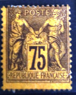 FRANCE                      N° 99                  NEUF*              Cote :   400 €     (grosse Trace De Charnière) - 1876-1898 Sage (Type II)