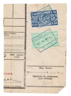 Fragment Bulletin D'expedition, Obliterations Centrale Nettes (vertes), WAARLOOS, R.RARE - Used