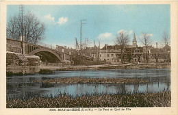 77* BRAY SUR SEINE  Le Pont Et Quai De L Ile        RL08.0431 - Bray Sur Seine