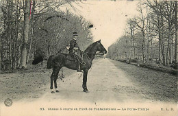 77* FONTAINEBLEAU Chasse A Courre -  Porte Trompe       RL08.0725 - Hunting
