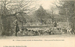 77* FONTAINEBLEAU Chasse A Courre  Chiens  Prenant L Eau            RL08.0633 - Hunting