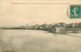 78* BONNIERES SUR SEINE  Crue 1910  Le Ponts         RL08.1329 - Bonnieres Sur Seine