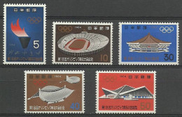 Japan 1964 Mi 869-873 MNH  (ZS9 JPN869-873) - Autres