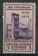 United States Of America 1939 Mi 453 MNH  (ZS1 USA453) - Escritores