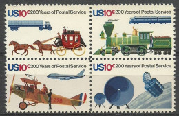 United States Of America 1975 Mi 1182-1185 MNH  (ZS1 USAvie1182-1185a) - Sonstige & Ohne Zuordnung