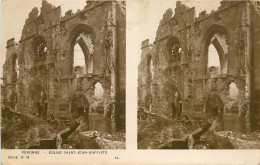 80* PERONNE Eglise Ruines  WW1        RL09.0468 - Guerre 1914-18
