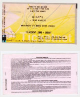 Billet D'entrée " DIAM'S 1ère Partie " Mercredi 21 Mars 2007 Zenith DIJON (2085)_RLVP79 - Eintrittskarten