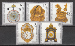 BUNDESPOST 1463-67 ** MNH – (1992) – Horloges - Unused Stamps