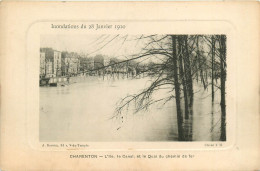 94* CHARENTON Crue 1910  Ile  Canal        RL10.1135 - Charenton Le Pont