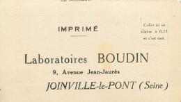 94* JOINVILLE LE PONT Labo BOUDIN        RL10.1114 - Joinville Le Pont