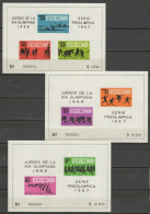 Mexico 1967 Olympic Games Mexico, Football Soccer, Rowing, Cycling, Hockey Etc. Set Of 9 + 4 S/s MNH - Sommer 1968: Mexico