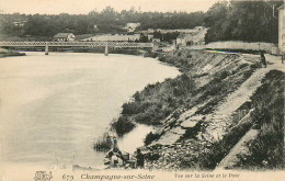95* CHAMPAGNE S/SEINE   La Seine  Le Pont         RL10.1471 - Champagne Sur Oise