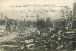 51* SERMAIZE LES BAIS Gendarmerie Et Mairie En Ruines WW1  RL11.0624 - War 1914-18