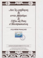 RARE PAGE DE GARDE ANNUAIRE TÉLÉPHONIQUE TAHITI Y&T 173 - 1982 BORA-BORA [_Ti885] - Lettres & Documents