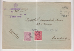 YUGOSLAVIA,1940 VELIKA KIKINDA Nice Official Cover To Beograd Postage Due - Cartas & Documentos