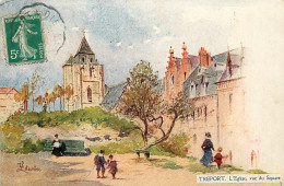 76* LE TREPORT  Eglise Vu Du Square (illustree Leteurtre)     RL12.1177 - Le Treport