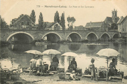 77* MORET S/LOING Le Pont Et Les Laveuses     RL12.1450 - Moret Sur Loing