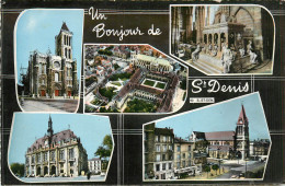 93* ST DENIS  Un Bonjour -   Multivues  (CPSM 9x14cm)  RL13.1030 - Saint Denis