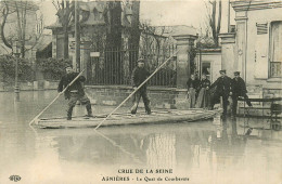 92* ASNIERES Crue 1910- Le Quai De Courbevoie     RL13.0974 - Asnieres Sur Seine