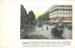 75* PARIS (2)   Bd Des Capucines Et Place De L Opera    RL27,0137 - Paris (02)
