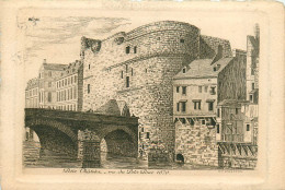 75* PARIS (1)   Petit Chatele- Pont  Vers 1670 (dessin)   RL27,0073 - Paris (01)