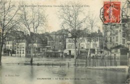 94* CHARENTON  Crue  Quai Des Carrieres Sous L Eau     RL13.1267 - Charenton Le Pont