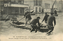 94* ALFORTVILLE Crue 1910 -   Barque Chargee De Pain   RL13.1094 - Alfortville