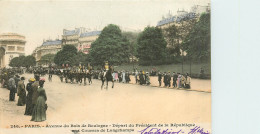 75* PARIS (16)  Av Du Bois De Boulogne  Depart President Aux Courses De Longchamp         RL27,0729 - Distrito: 16