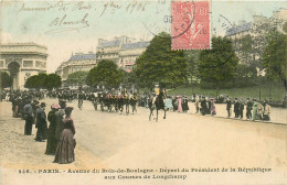 75* PARIS (16) Av Du Bois De Boulogne  Depart President Aux Courses De Longchamp         RL27,0726 - Distrito: 16