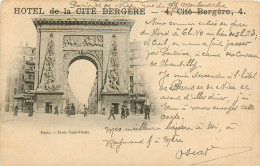 75* PARIS (10)  Hotel De La Cite Bergere         RL27,0546 - Paris (10)
