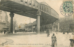 75* PARIS (10)  Le Metro  Bd De La Vilette          RL27,0540 - Arrondissement: 10