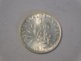 France 1 Franc 1917 FDC Silver Argent - 1 Franc