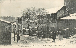 75* PARIS (18)   Montmartre -   Rue Des Saules  - Lapin Agile Hiver 1905       RL27,0933 - Distretto: 16