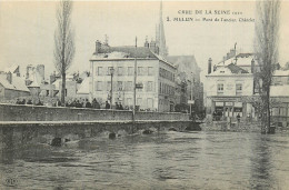 77* MELUN Crue  1910  - Pont De L Ancien Chatelet    RL27,1785 - Melun
