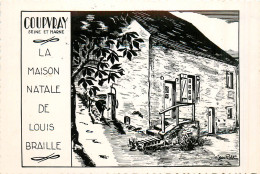 77* COUPVRAY  Maison Natale De Louis Braille   (dessin)(cpsm 9x14cm)     RL27,1589 - Other & Unclassified